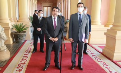 El Equipo Económico brindó conferencia de prensa en el Palacio de Gobierno. (Foto Presidencia).