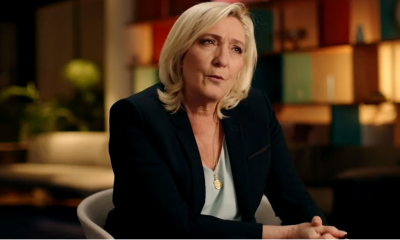 Marine Le Pen, candidata a presidenta en Francia. Foto: Captura de pantalla.