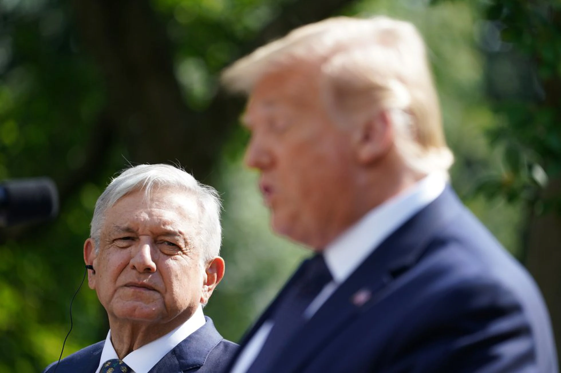 López Obrador junto a Donald Trump, durante un encuentro en la Casa Blanca en el 2018. Foto: El País.