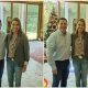 En la foto, María Teresa Peralta junto con Horacio Cartes y Santiago Peña. La gráfica desató varias críticas en las redes sociales. (Gentileza)