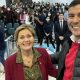 María José Argaña junto al precandidato a la presidencia de la República, Santiago Peña. Foto: Gentileza