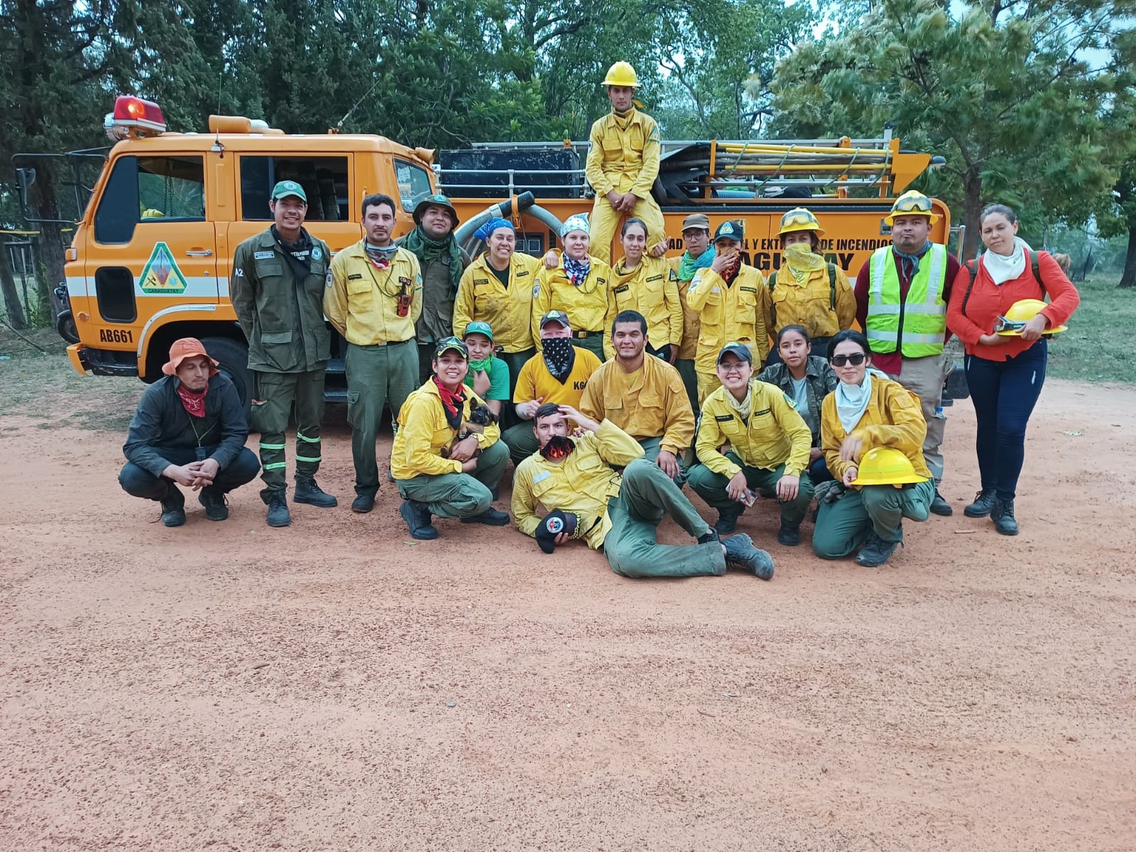 Los bomberos estarán atentos ante cualquier emergencia. (Gentileza)