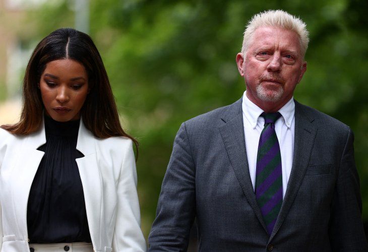 Boris Becker y su pareja Lilian Carvalho Monteiro. Foto: Agencias.