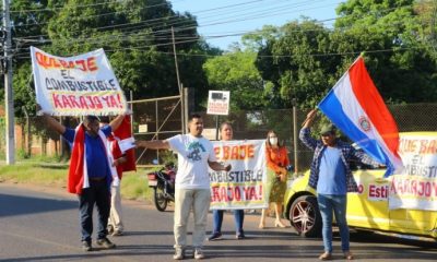 Los conductores realizan cortes intermitentes de rutas de 5 a 10 minutos, afirmaron. Foto: Gentileza.