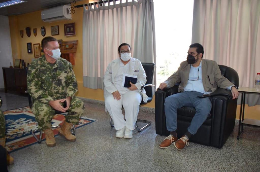 Senador Tony Apuril en el Hospital Militar. (Foto Francisca Pereira).