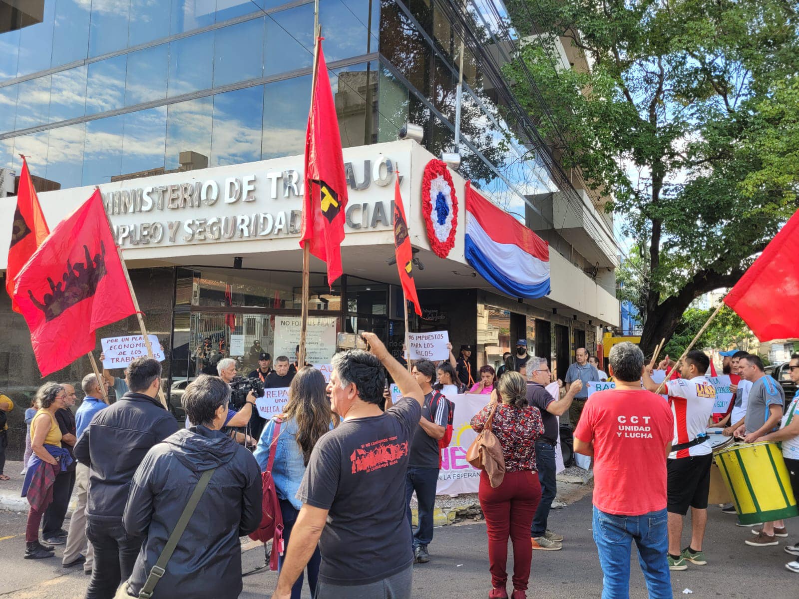 Marcha reivindicativa del Día de los Trabajadores. Gentileza