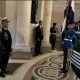 Acto de homenaje en el Panteón Nacional de los Héroes, donde participó el presidente uruguayo, Luis Lacalle Pou. Foto: Captura de pantalla