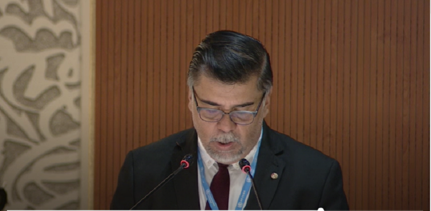 Ministro Borba en Asamblea Mundial de la Salud. Foto: MSP