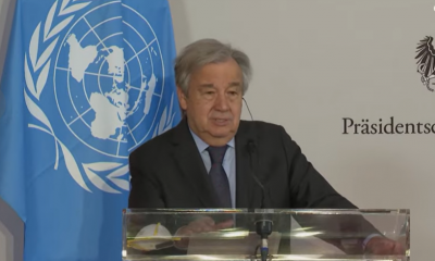 Secretario general de las Naciones Unidas, António Guterres. Foto: Captura de video
