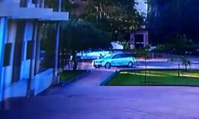 Captura del video del circuito cerrado del momento en que Acevedo es víctima de un atentado. Foto: Gentileza