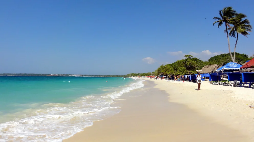 Playa en Isla Barú, Cartagena. Foto: Infobae