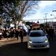 Mucha gente acompañó la caravana que llevó hasta su última morada al intendente José Carlos Acevedo. Captura vídeo.