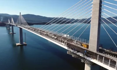 El puente Pelješac construido por China en Croacia. Foto: BBC Mundo
