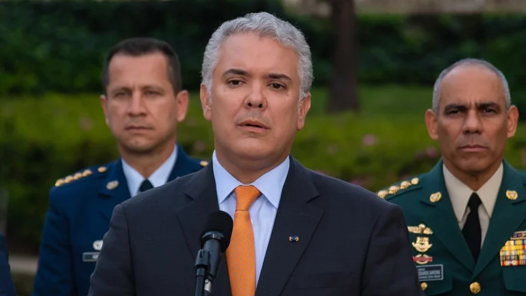 Iván Duque, presidente de Colombia. Foto: Infobae.