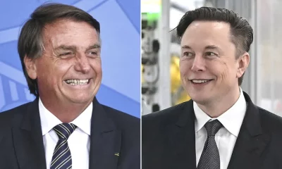 Jair Bolsonaro y Elon Musk. Foto: Infobae