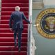 Joe Biden, presidente de los Estados Unidos subiendo al avión presidencial. Foto: El País