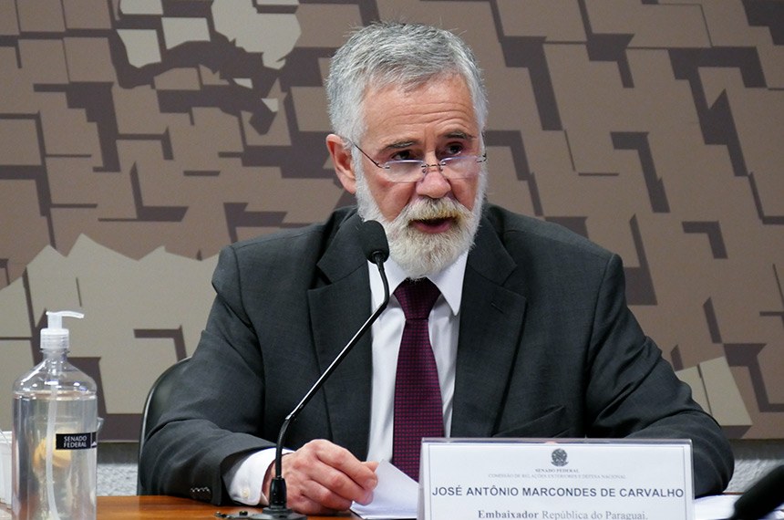 Marcondes de Carvalho, es un experimentado diplomático brasileño. Foto: Roque de Sá. Agencia Senado