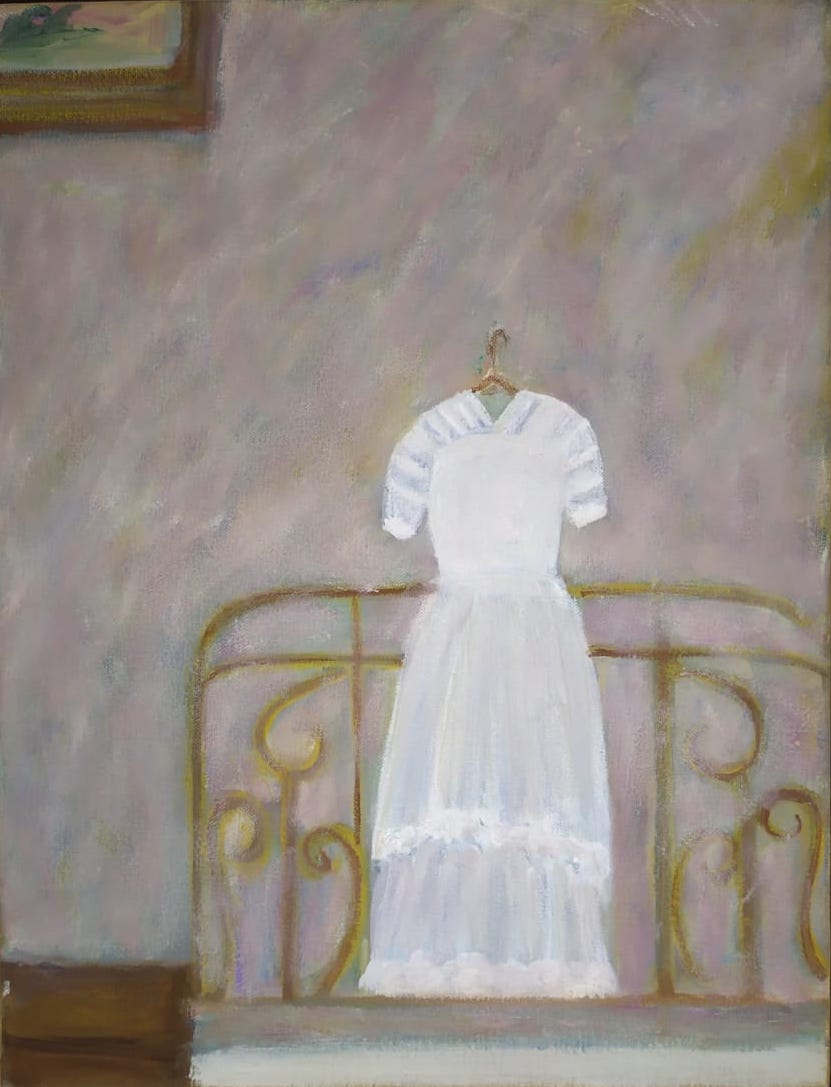 Lilian Camelli, La confirmación, pintura, 2022. Cortesía