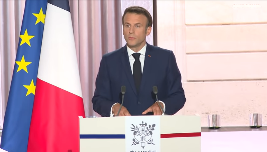 Emmanuel Macron, presidente de Francia en un segundo periodo. Foto: Captura de pantalla