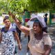 Una mujer grita consignas durante una manifestación en la comuna de Tabarre, en Puerto Príncipe, Haití. Foto: El Espectador