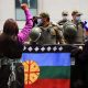 Miembros de la nación mapuche protestan en la ciudad de Temuco, en el sur de Chile, el 4 de noviembre de 2021. Foto: El País