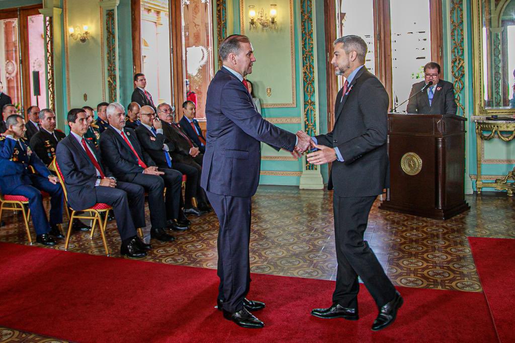 Julio Arriola, ministro de Relaciones Exteriores. (Foto Presidencia).