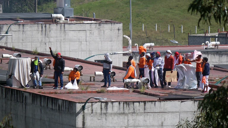 Motín en la cárcel de Ecuador. Foto: Infobae