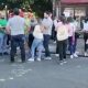 Padres de familia se manifestaron frente a la Fiscalía de Lambaré. Foto: Gentileza