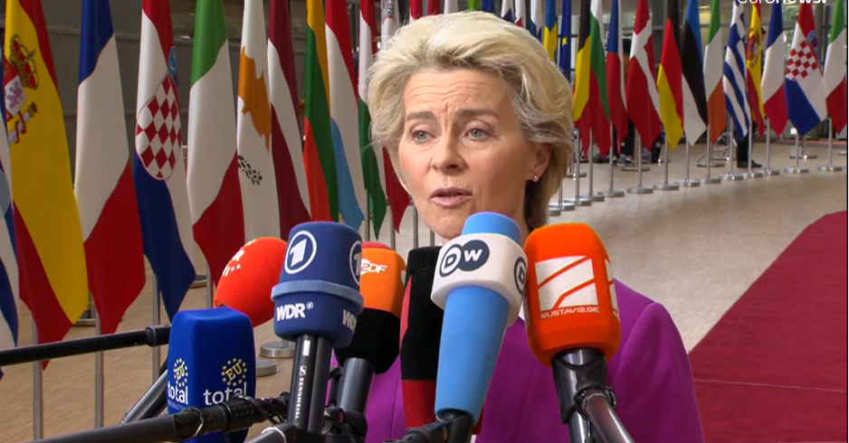 La presidenta de la Comisión Europea, Ursula von der Leyen. Foto: Captura de pantalla