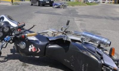 Accidente en moto. Foto ilustrativa