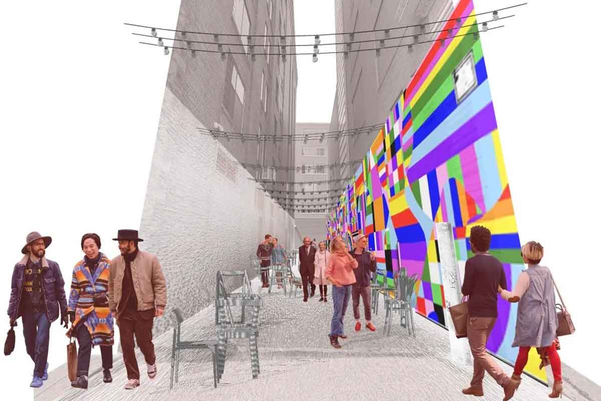 Render de The Pop District. © The Andy Warhol Museum