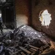 Un granero bombardeado por las tropas rusas en Cherkaska Lozov. Foto: El Mundo