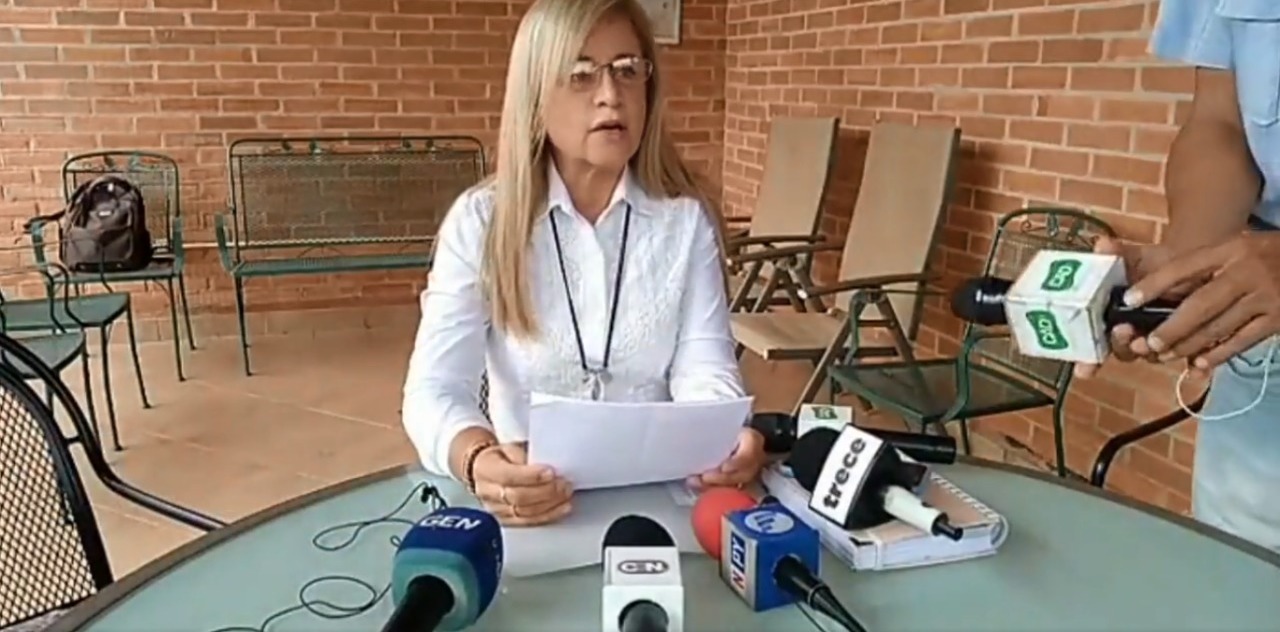 Beatriz Denis, hija del ex vicepresidente de la República, Óscar Denis. Foto: Captura de video