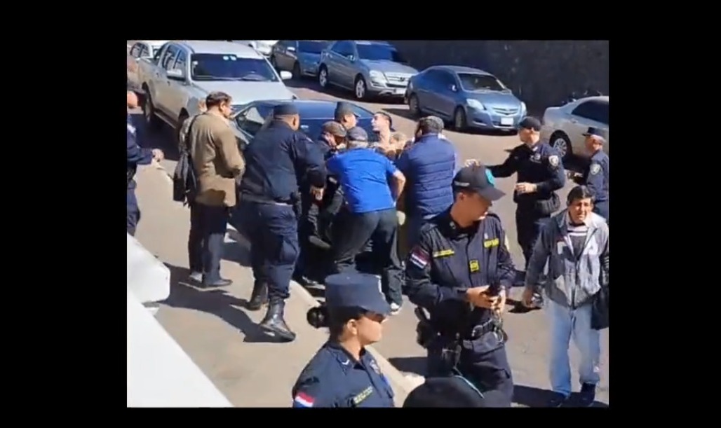 Incidentes frente al Consejo de la Magistratura. Foto: Captura de video