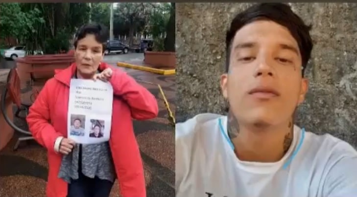 Ana Perdoma, de Venezuela, busca a su hijo de 24 años desaparecido en Paraguay. Foto: Captura.