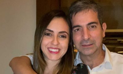 El fiscal ultimado, Marcelo Pecci, con su esposa Claudia Aguilera. Foto: Instagram