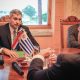 El presidente Mario Abdo Benítez mantuvo una reunión con su par uruguayo, Luis Lacalle Pou. Foto: Presidencia