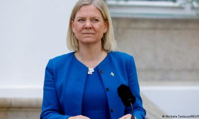 Primera ministra de Suecia, Magdalena Andersson. Foto: DW.