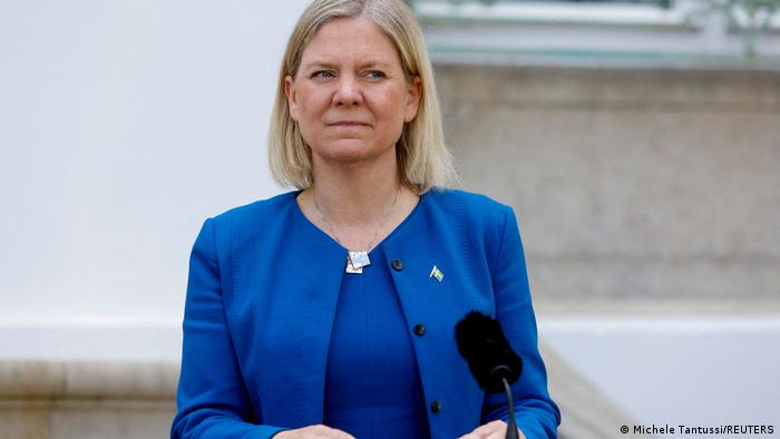 Primera ministra de Suecia, Magdalena Andersson. Foto: DW.