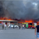Rusia bombardeó un centro comercial en Ucrania. Foto: Captura de pantalla