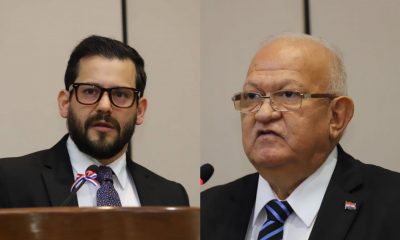César Rossel y Jorge Bogarín, asumirán hoy como miembros del TSJE en un acto previsto para las 11 en la sede electoral. Foto: Gentileza