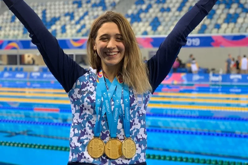 Delfina Pignatiello anunció que se retira de la natación de manera profesional. Foto: Misionesonline.net