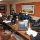 Director de Dimabel, Aldo Ozuna, se reunió con integrantes de la mesa directiva y líderes de bancadas. Foto: Senado