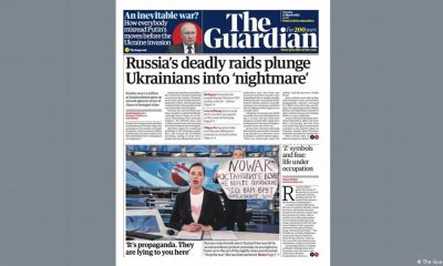 El diario británico The Guardian es uno de los medios vetados por Moscú por reportar sobre la invasión rusa de Ucrania. Foto: DW