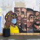 Graffiti en Minneapolis, Minnesota, recuerda que el racismo puede ser mortal, destacando el asesinato de George Floyd. Foto: DW