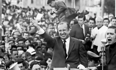 Imagen de archivo del presidente Misael Pastrana Borrero, ganador en las elecciones de 1970 en Colombia. Foto: El País