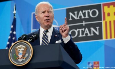 Joe Biden en la OTAN. Foto: DW