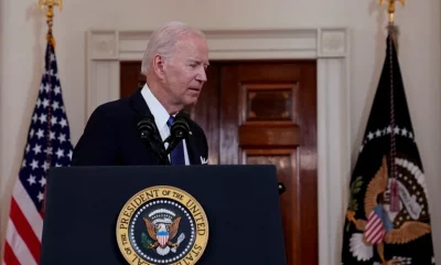 Joe Biden pronunció un discurso solemne en la Casa Blanca después de que se conociera la sentencia histórica. Foto: Infobae