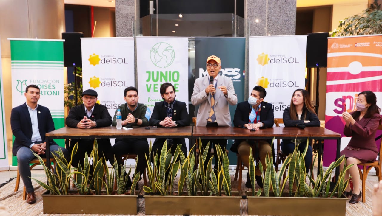 Instituciones del Estado y organizaciones civiles presentaron la campaña de “Junio verde”. Foto: IP.