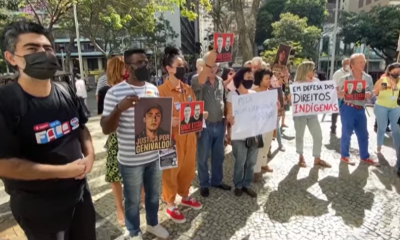 Manifestación para exigir justicia en Brasil. Foto: Euronews